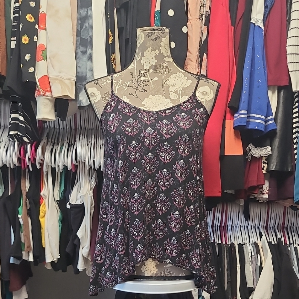 Mossimo Supply Co. Black and Purple Camisole